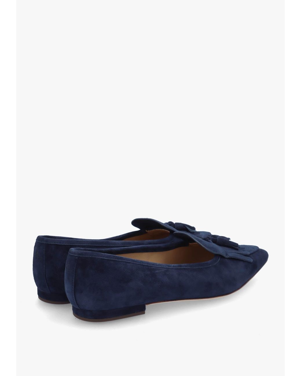 Ralph Lauren Blue Londyn Kiltie Lauren Ballet Pumps