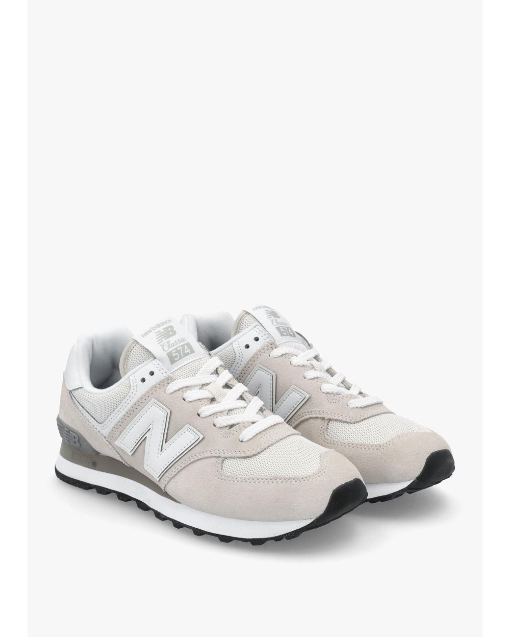 New Balance White 574 Core Retro Trainers