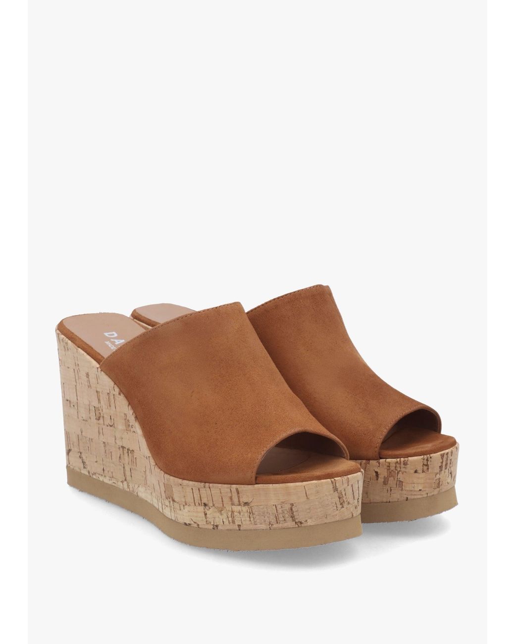 Daniel Brown Sheli Cork Wedge Mules