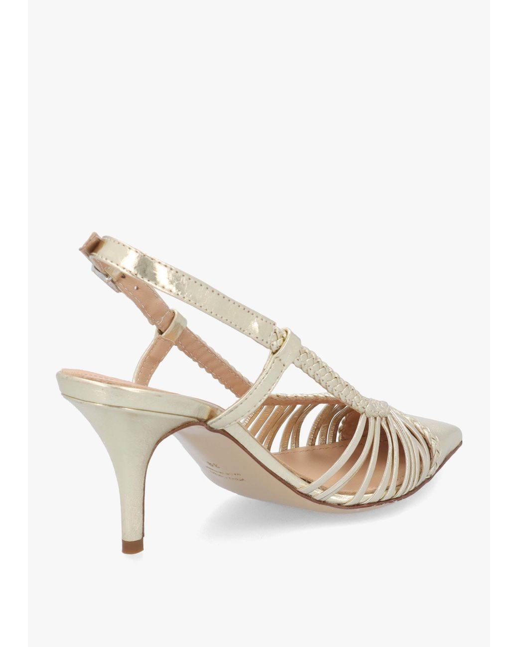 Daniel White Nuri Plaited Cage Heel Sling Backs