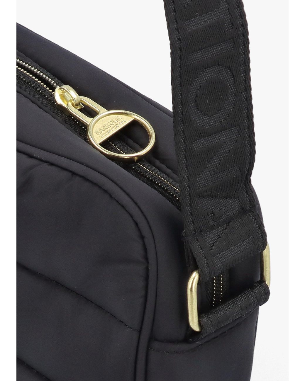 Barbour Black Monaco Baffle Quilted Cross-Body Bag