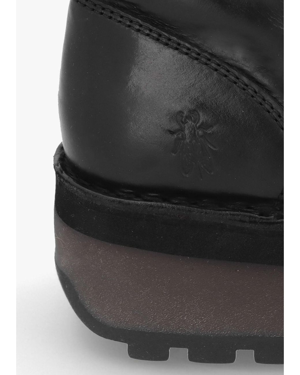 Fly London Black Hole Low Wedge Ankle Boots