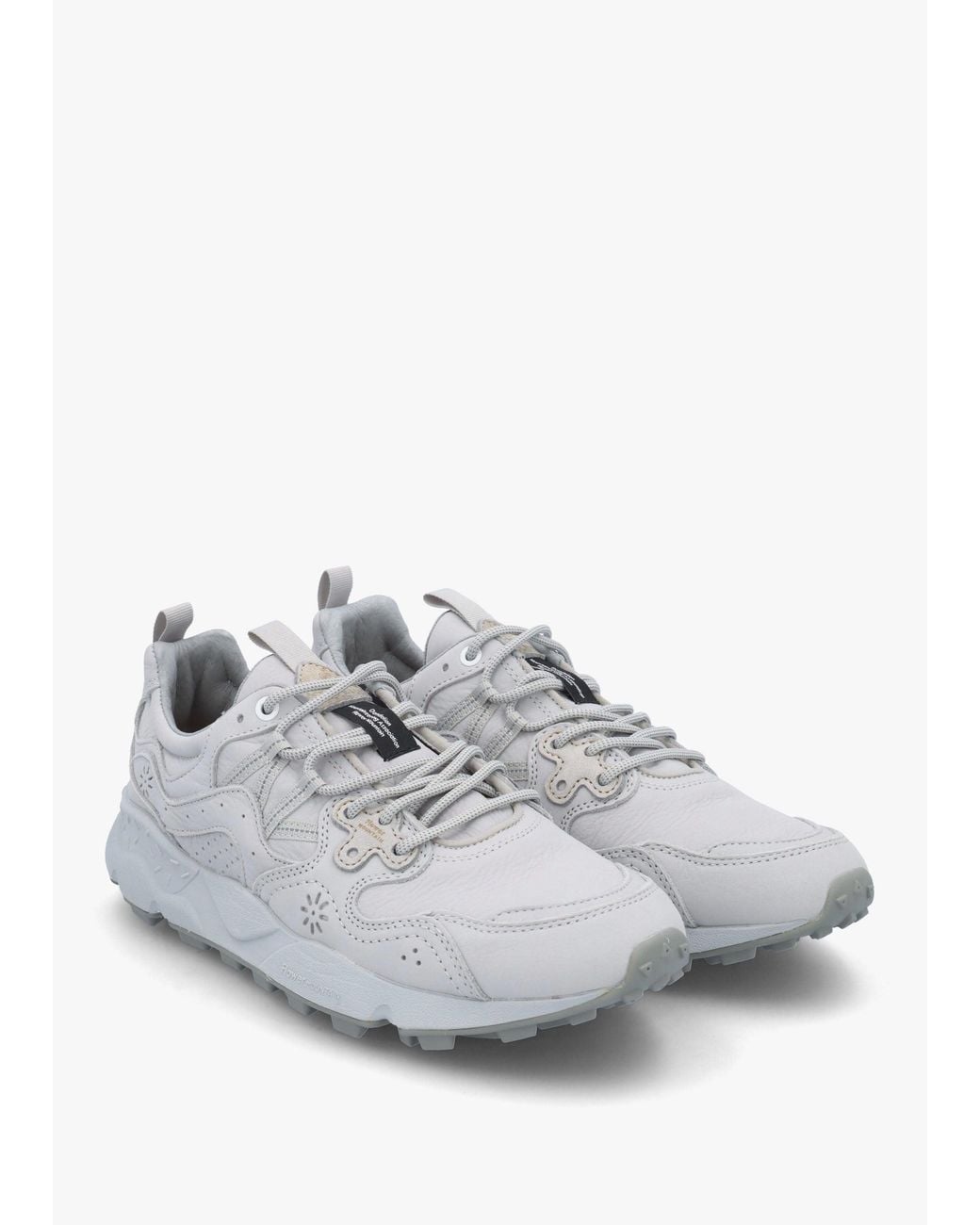 Flower Mountain White Yamano 3 Uni Light Soft Nubuck Trainers