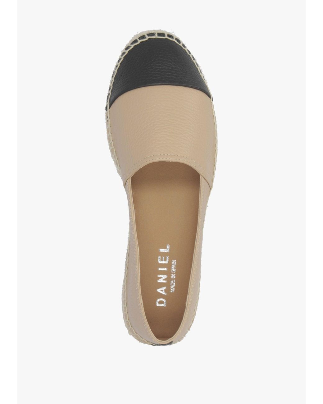 Daniel White Joey Nude Leather Toe Cap Espadrilles