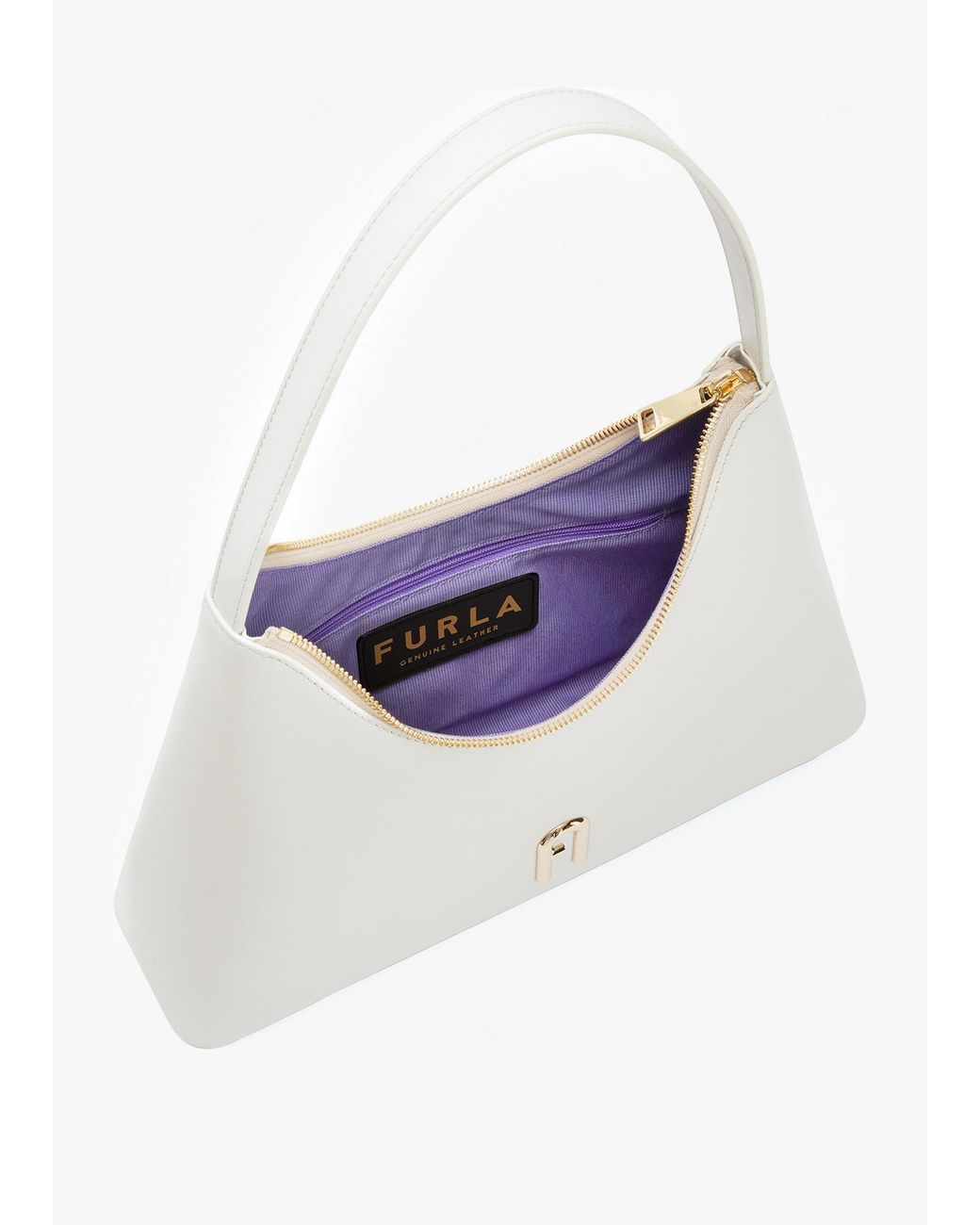 Furla White Diamante S Shoulder Bag
