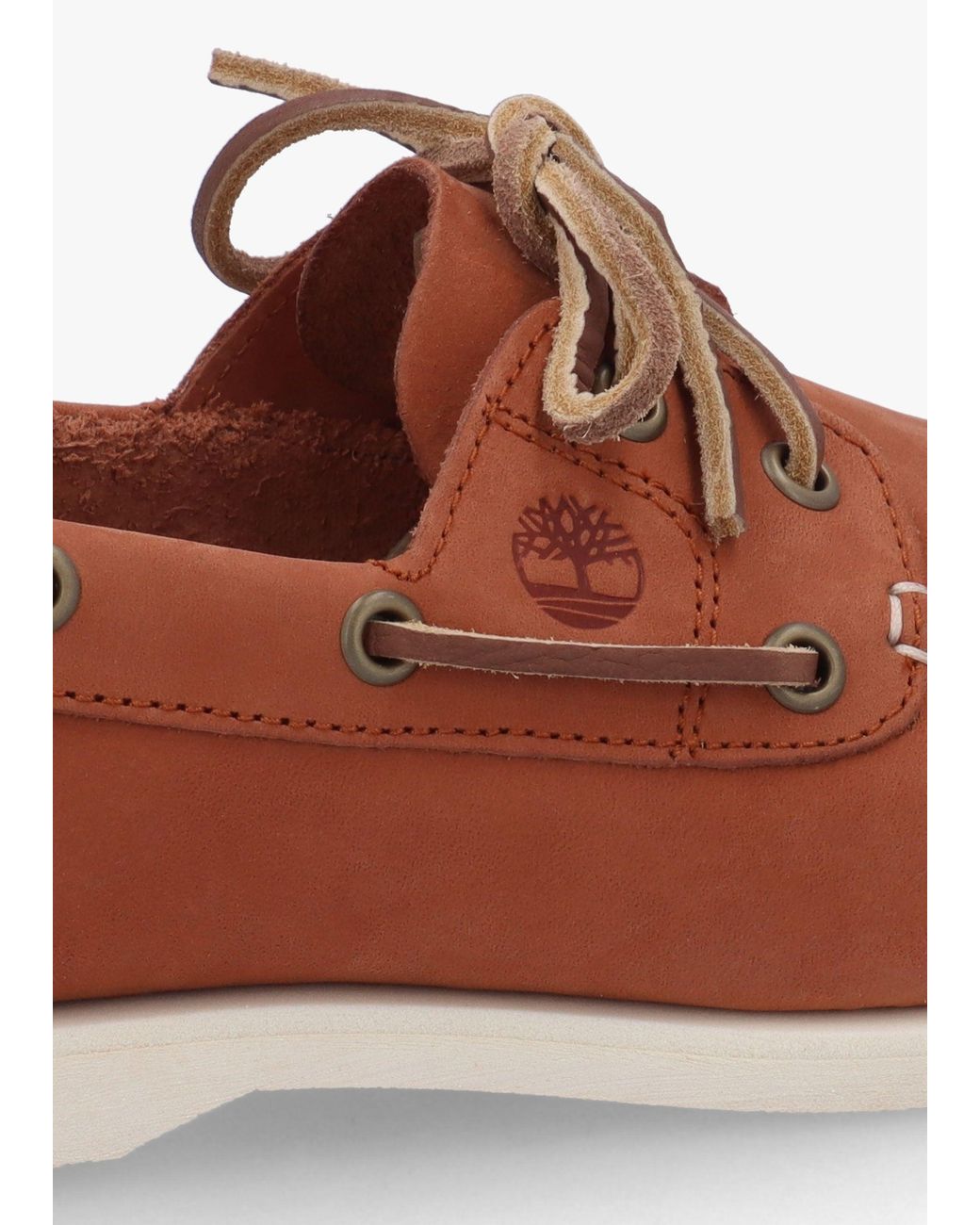 Timberland Brown Classic Rust Nubuck Leather Boat Shoes