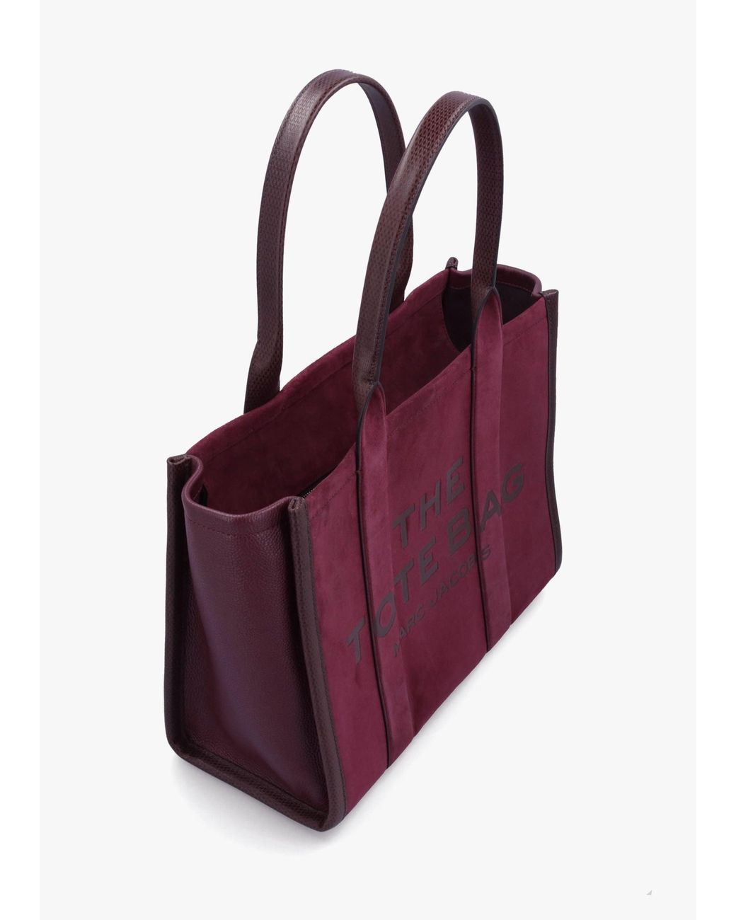 Marc Jacobs Purple The Suede Large Dark Plum Tote Bag