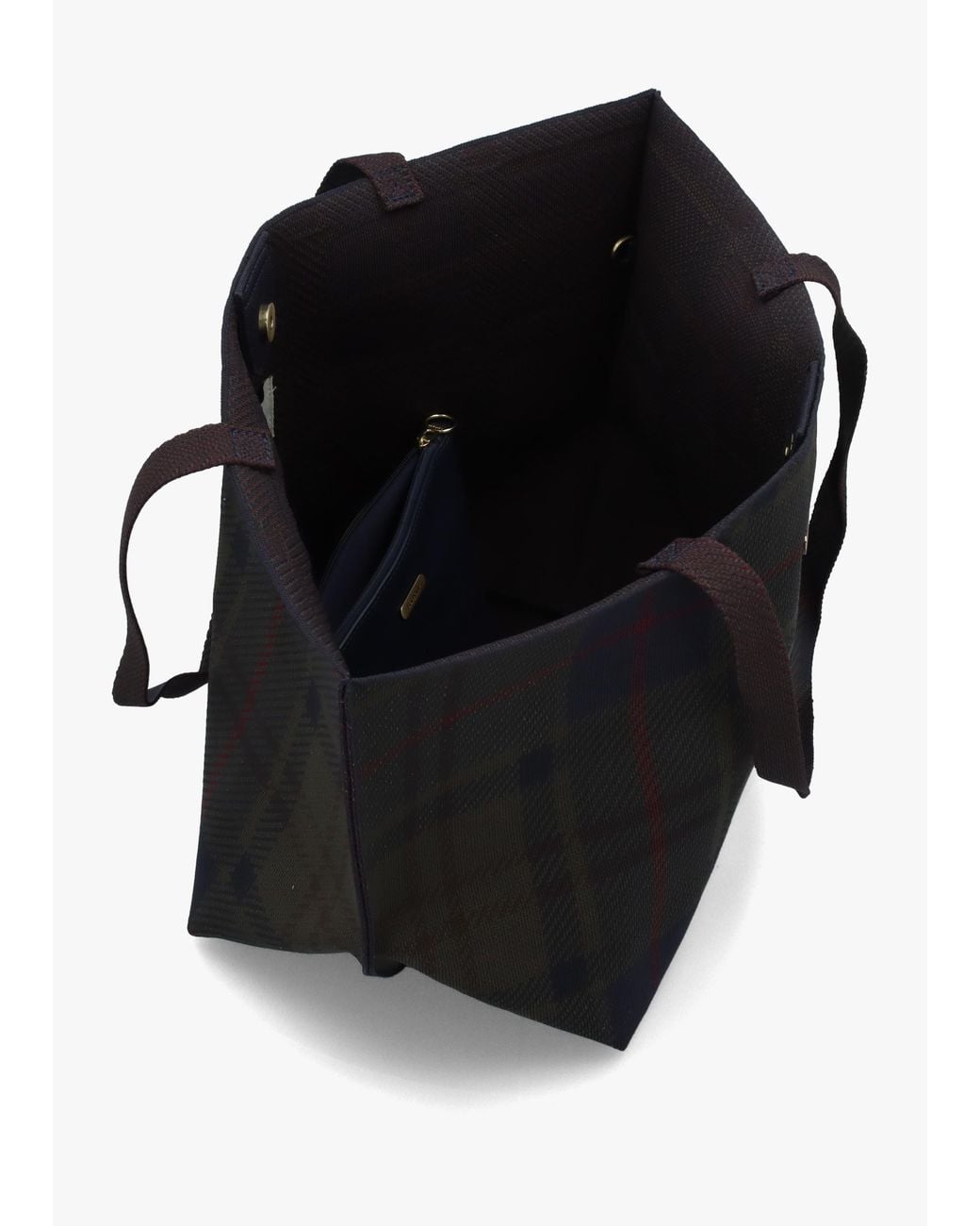 Barbour Black Layla Shadow Classic Tartan Tote Bag