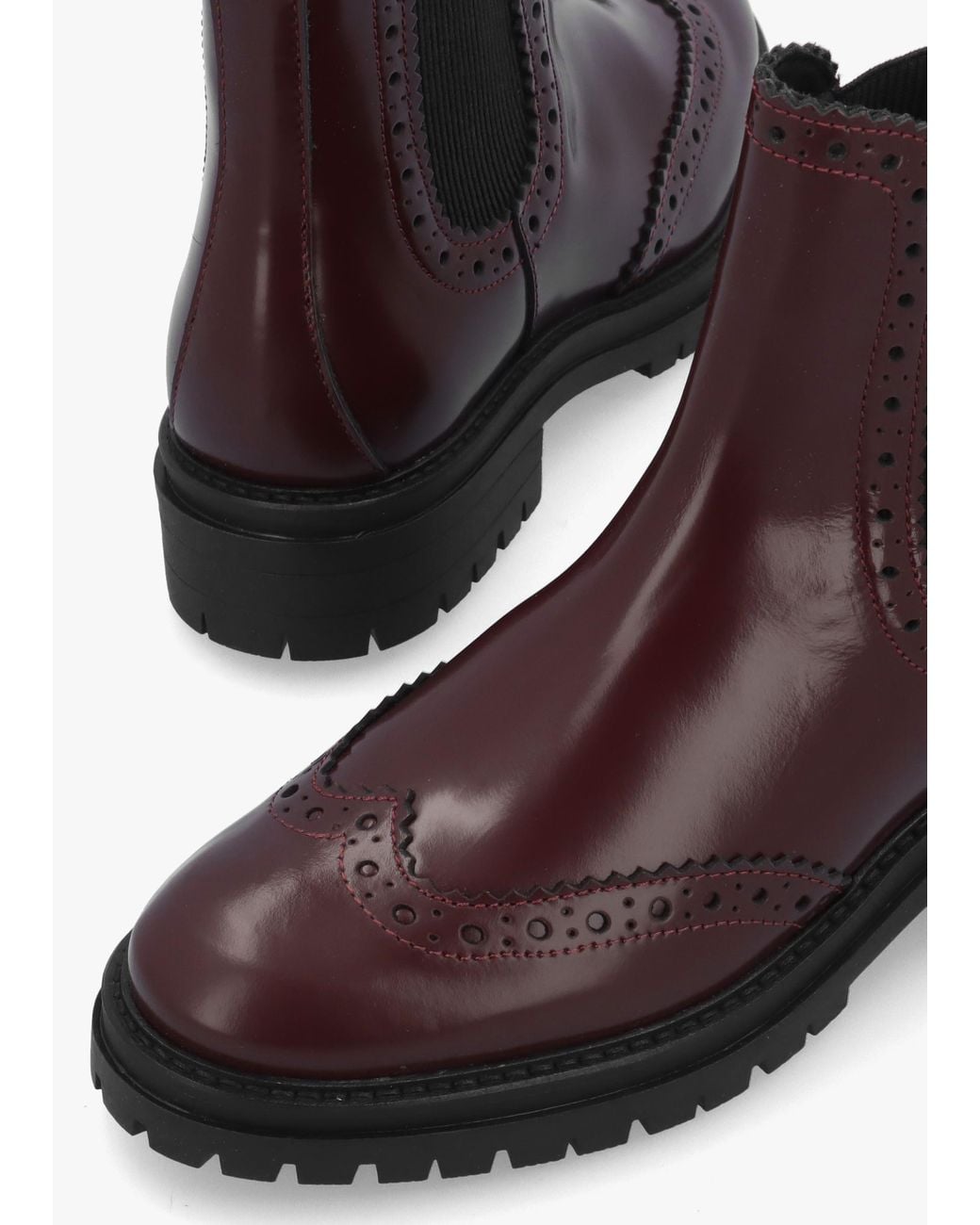 Barbour Brown Fawne Cherry Leather Chelsea Boots