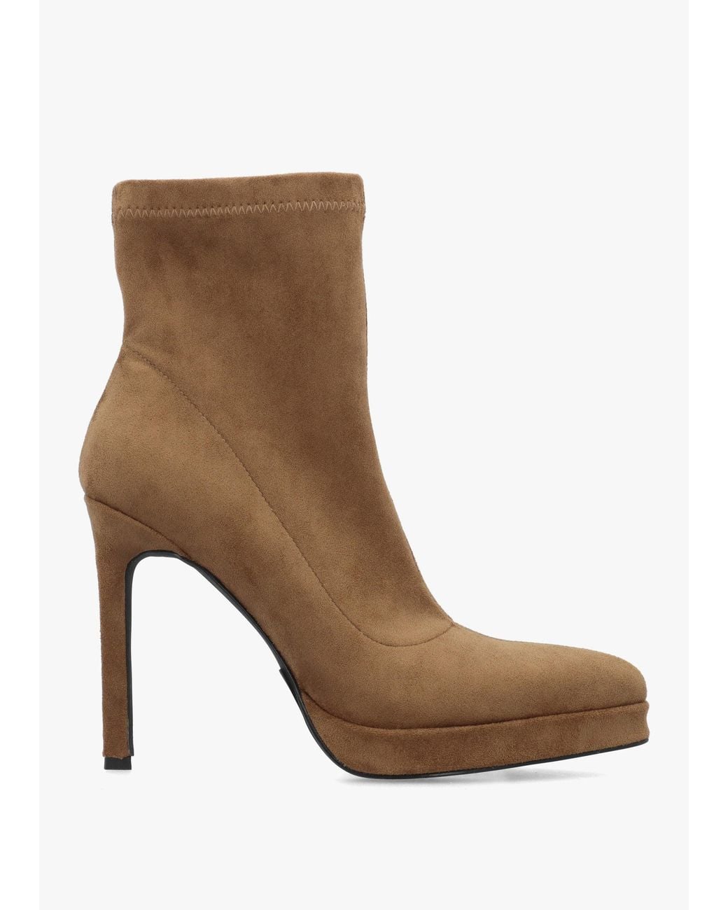 Daniel Brown Ranny Suedette Platform High Heel Ankle Boots