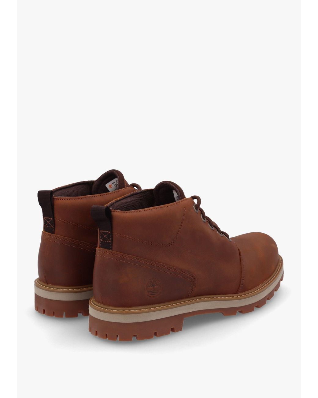 Timberland Brown Britton Road Mid Lace Up Rust Waterproof Chukka Boots