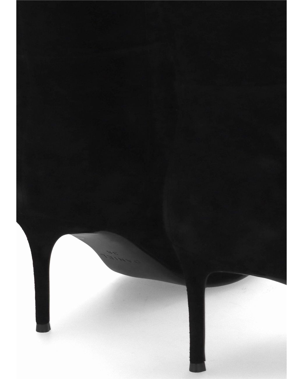 Daniel Black Suched Heeled Knee Boots