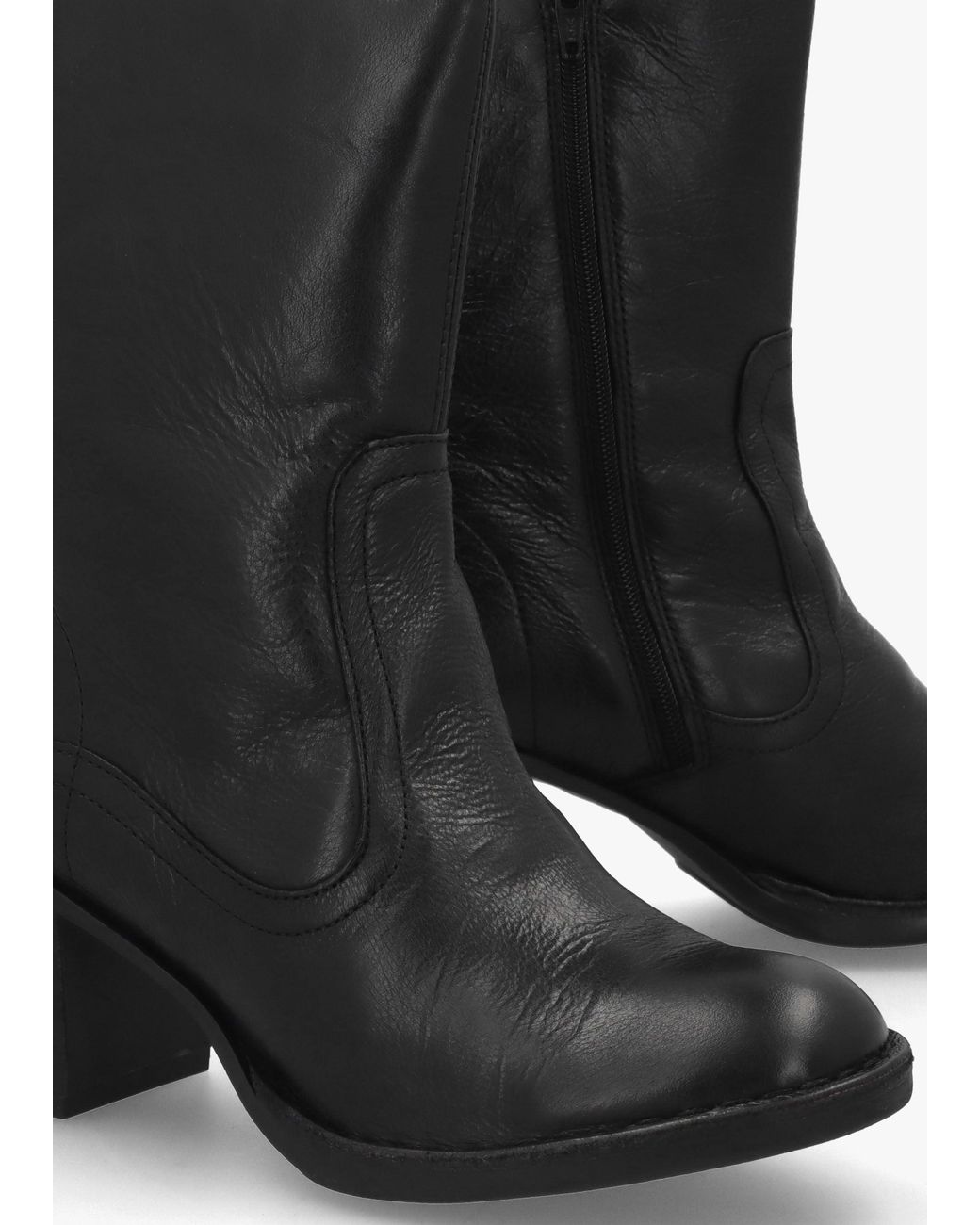 Fly London Black Bore Heeled Calf Boots