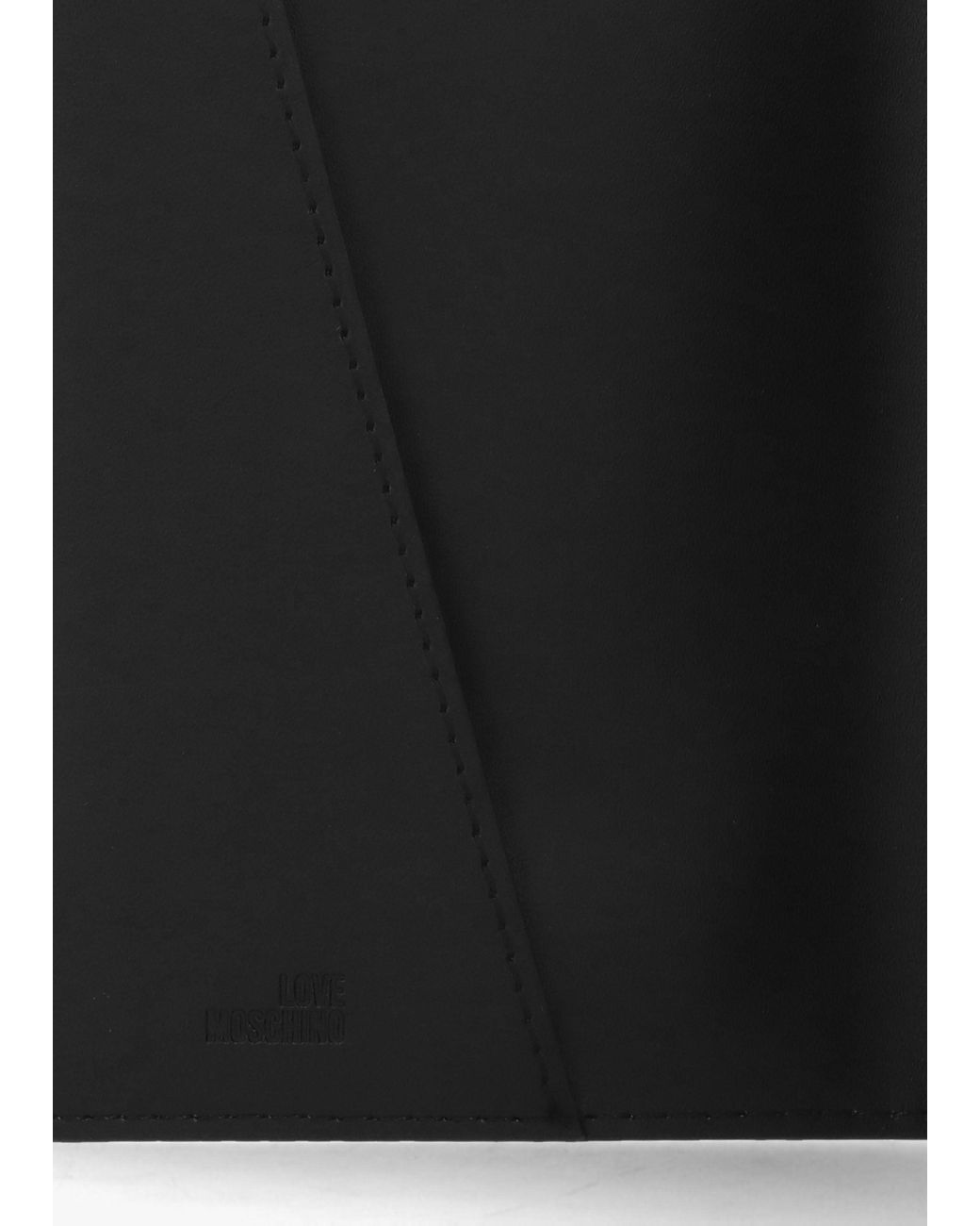 Love Moschino Black Logo Nero Passport Cover