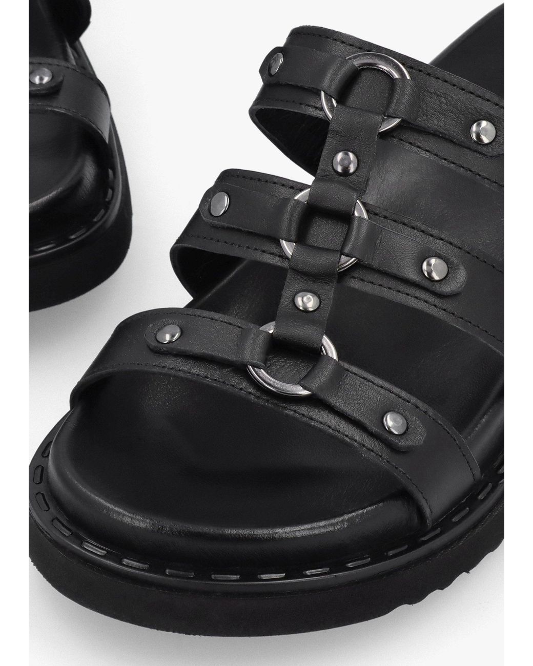 Daniel Black Ilene Three Bar Chunky Mules