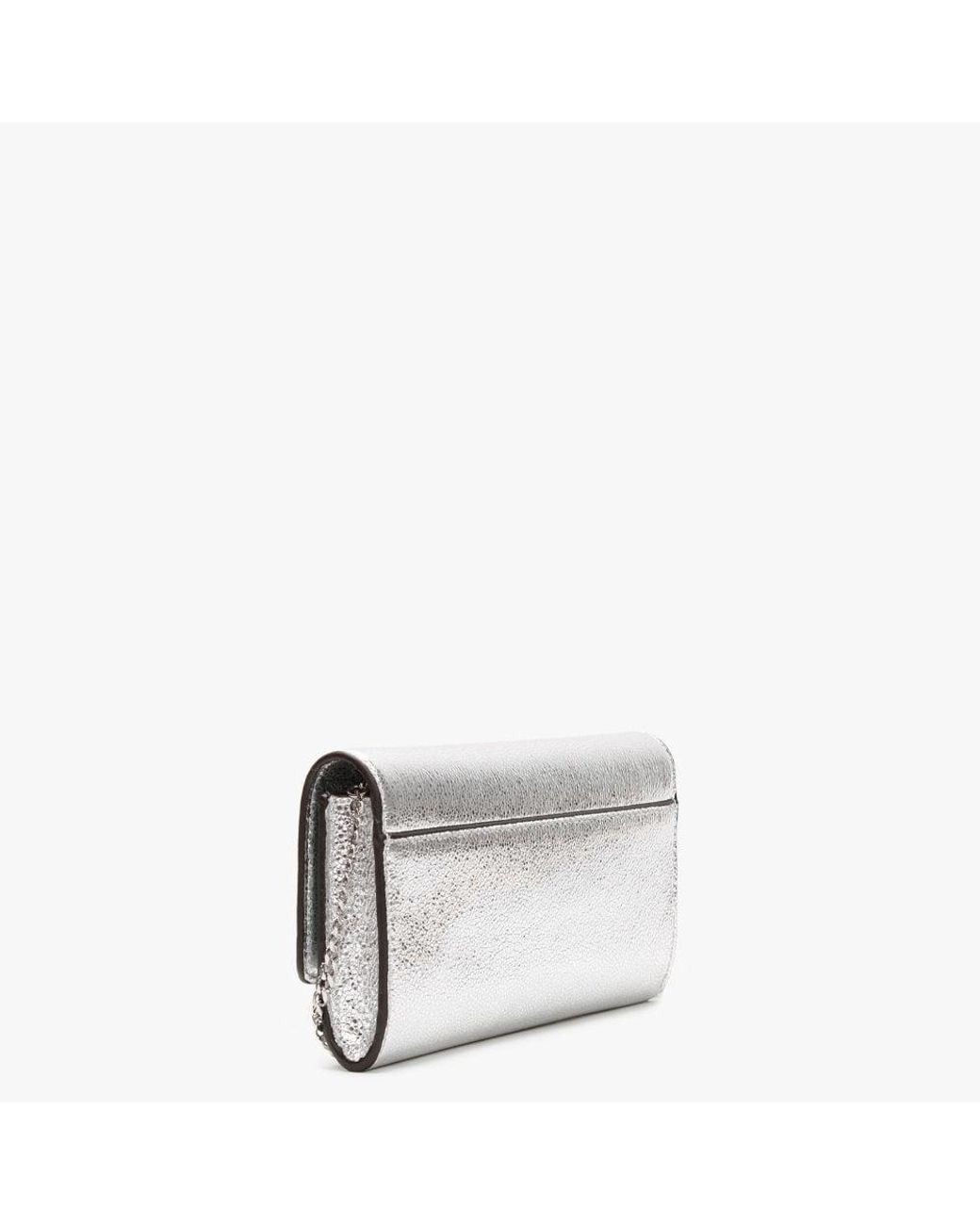 Guess Dinner Date Silver Clutch Bag in Metallic | Lyst