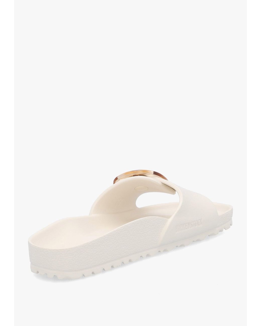 Birkenstock White Madrid Eva Big Buckle Eggshell Mules