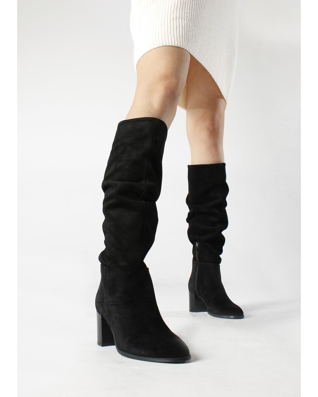 Daniel Black Lowlorna Block Heel Knee Boots