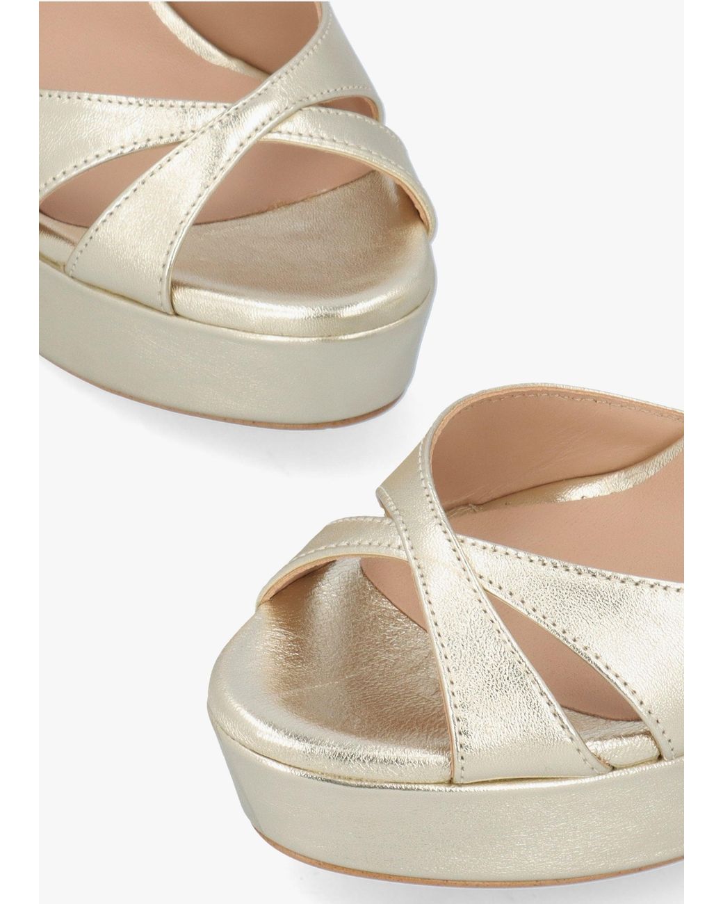 Daniel Metallic Avernew Platform Heeled Sandals
