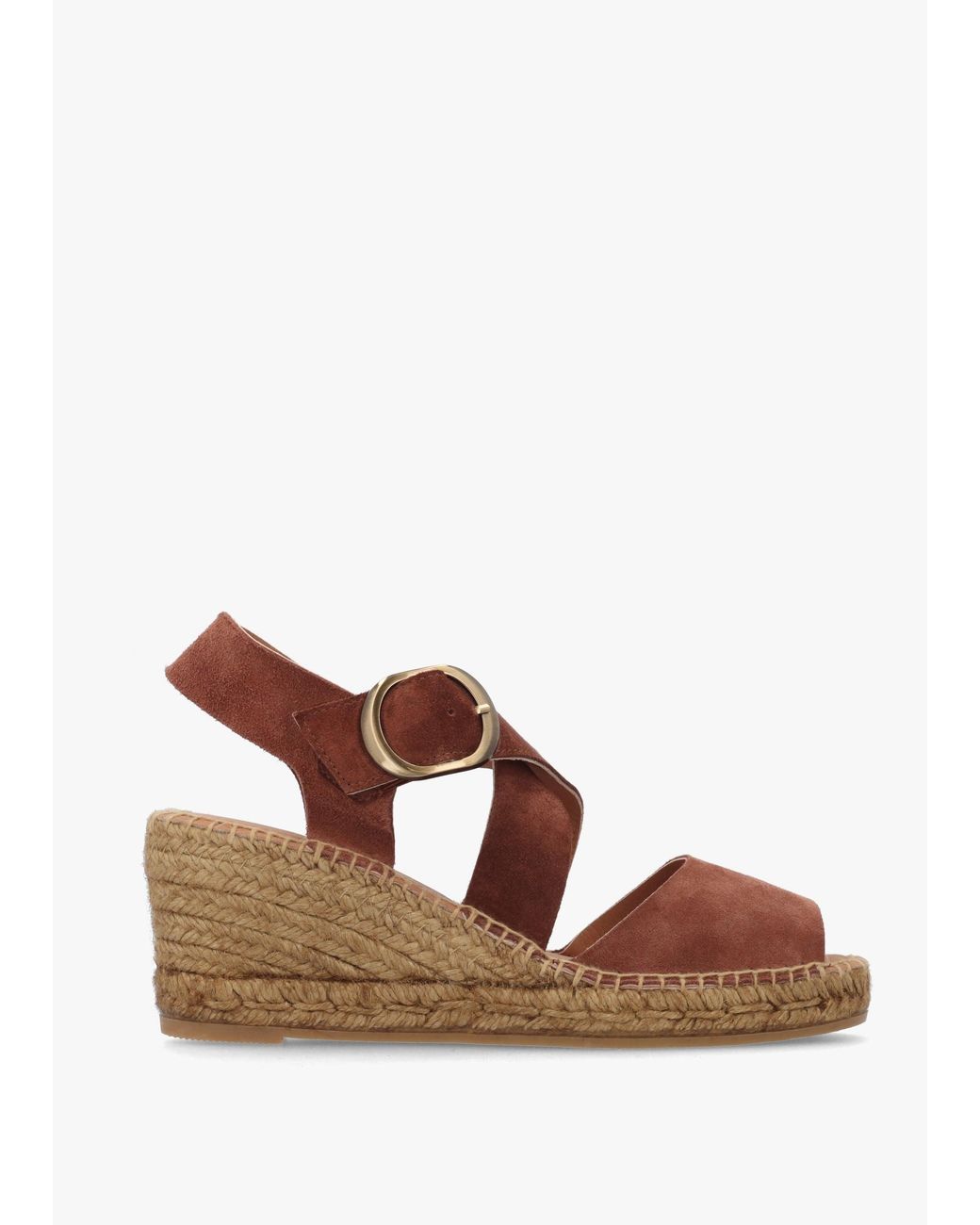 Daniel Brown Juckle Cross Strap Wedge Espadrilles