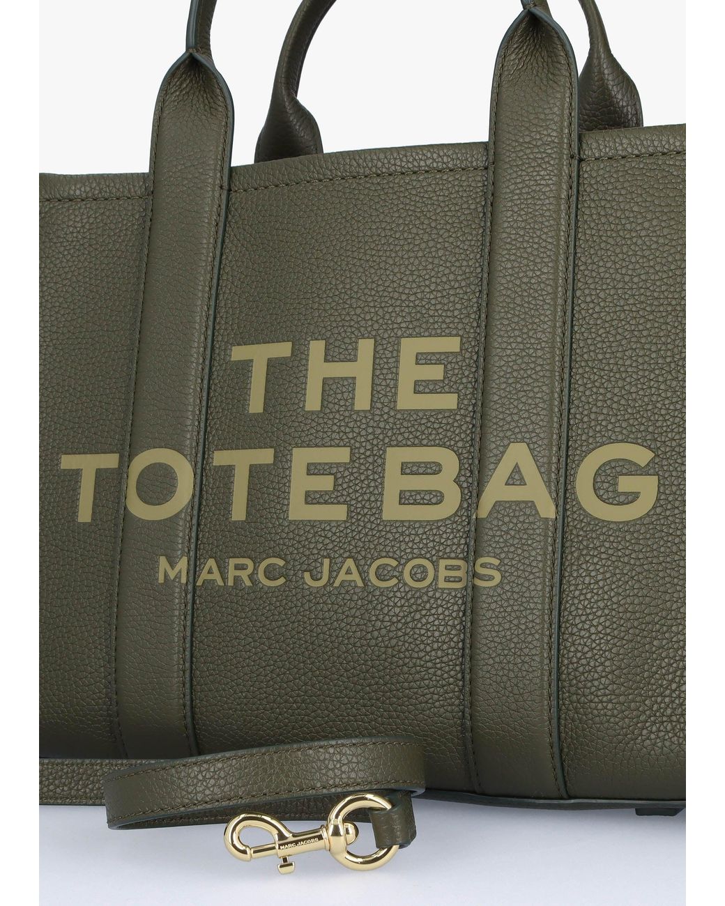 Marc Jacobs Green The Leather Small Forest Tote Bag , Fabric