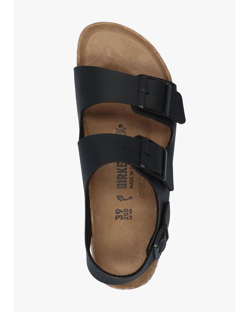 Birkenstock White Milano Birko-Flor Sandals