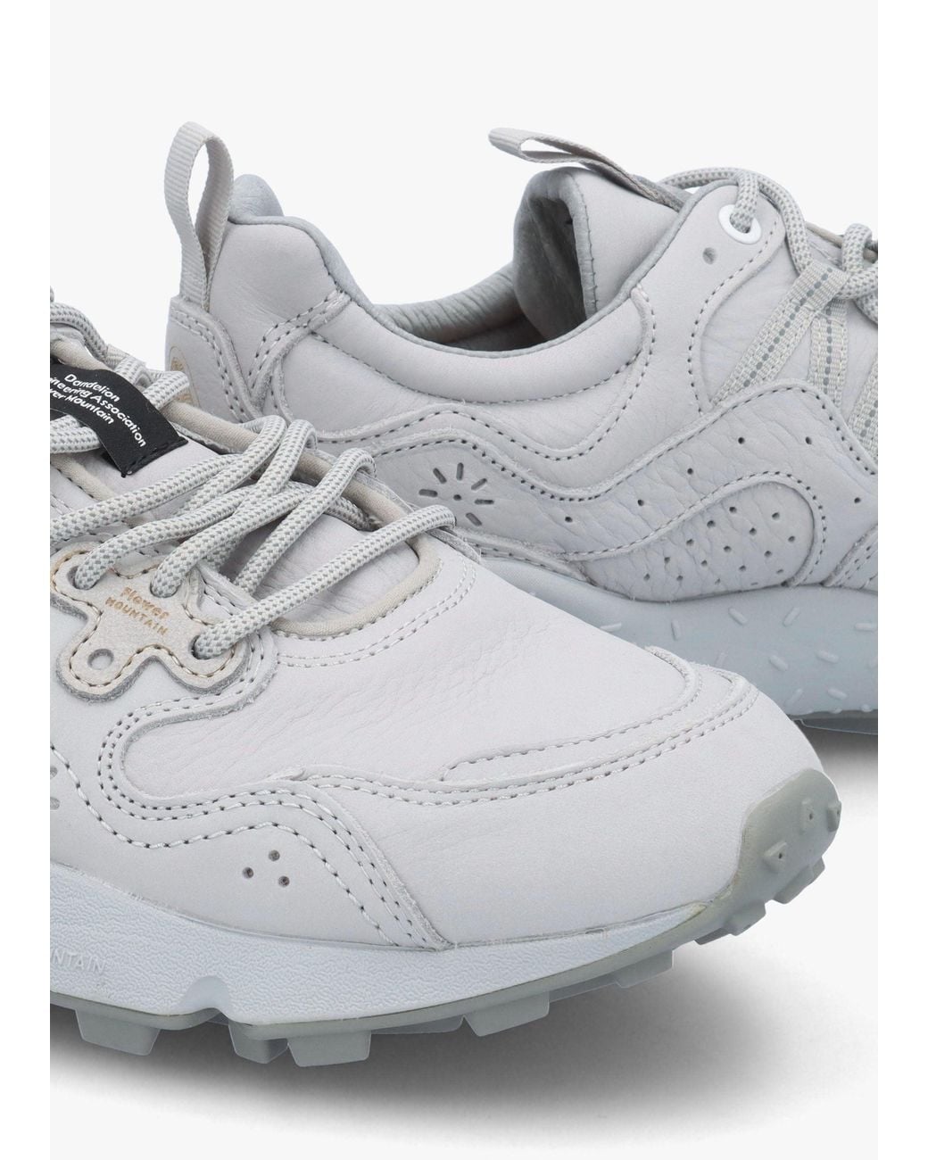 Flower Mountain White Yamano 3 Uni Light Soft Nubuck Trainers