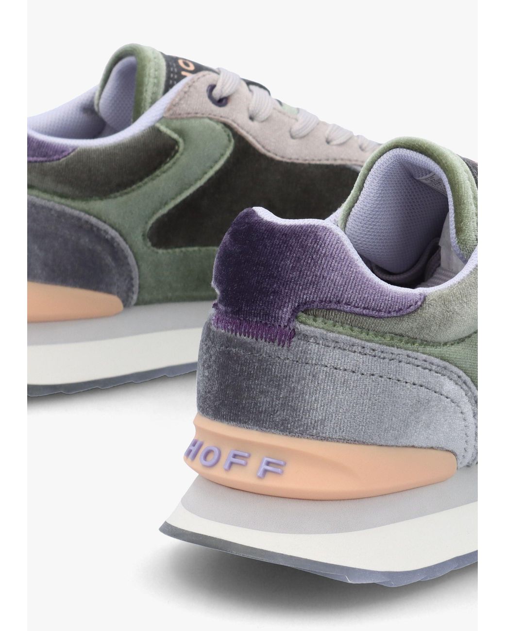 HOFF Gray City Emerald Multicoloured Velvet Trainers