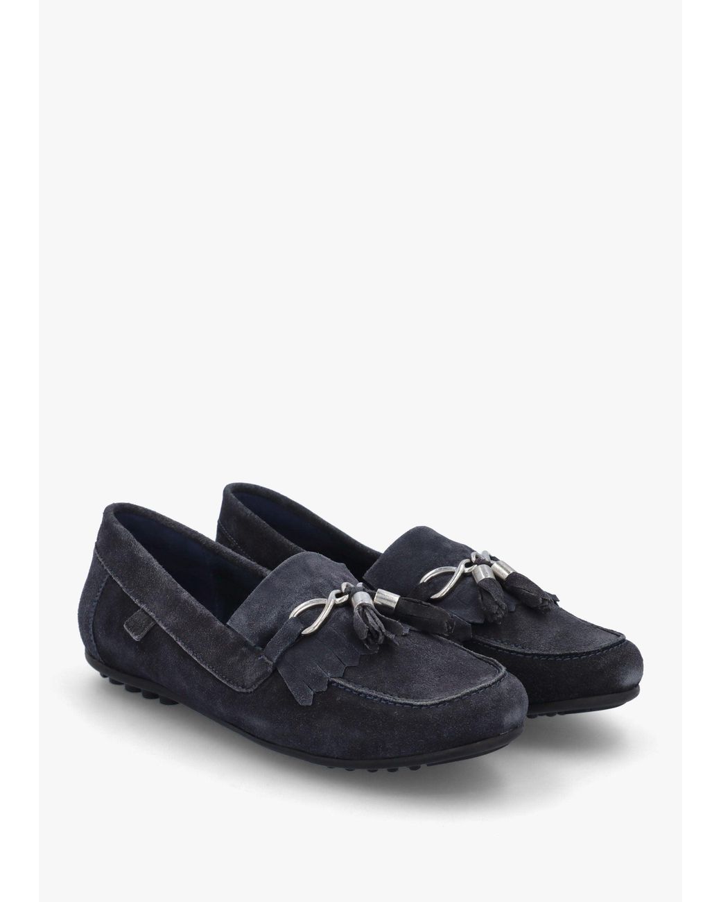 Moda In Pelle Blue Essana Tassel Loafers