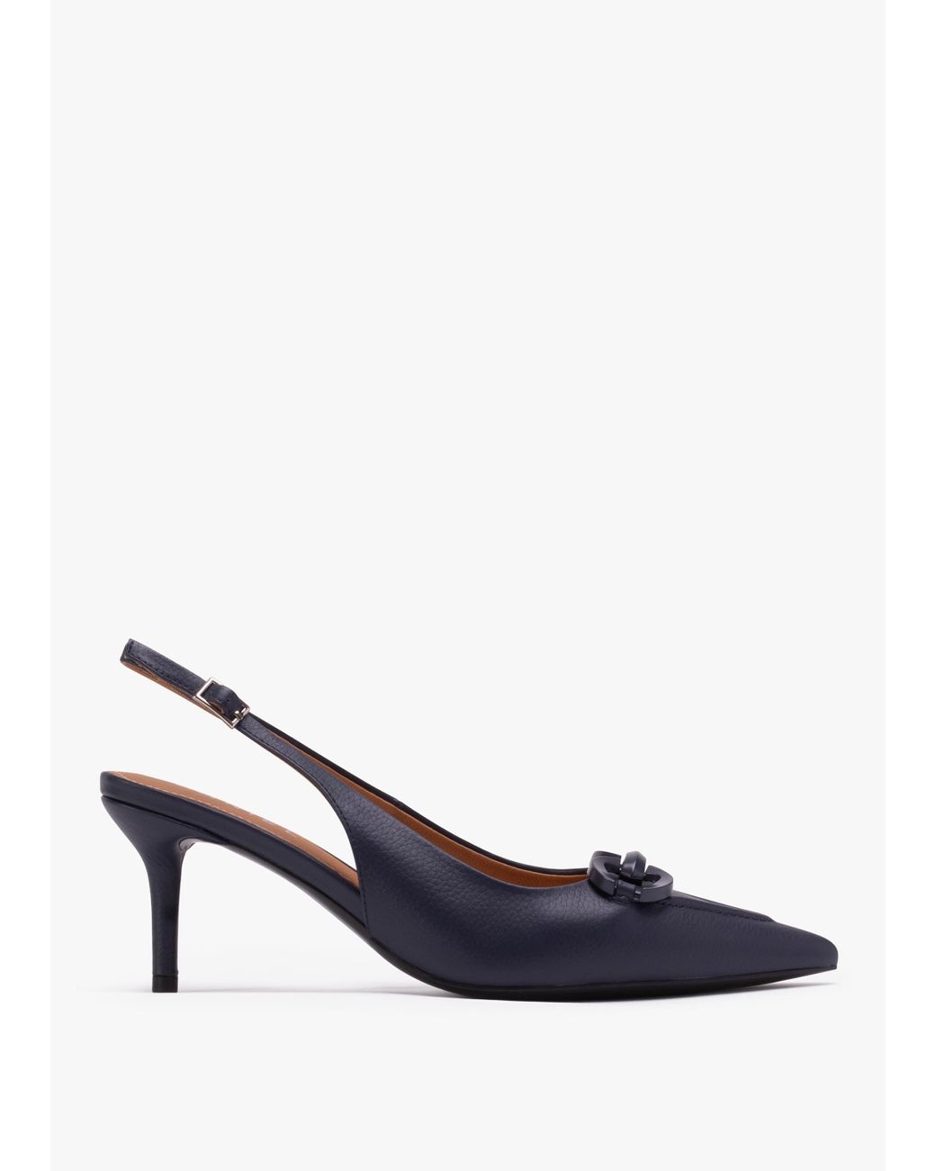 navy blue sling back shoes
