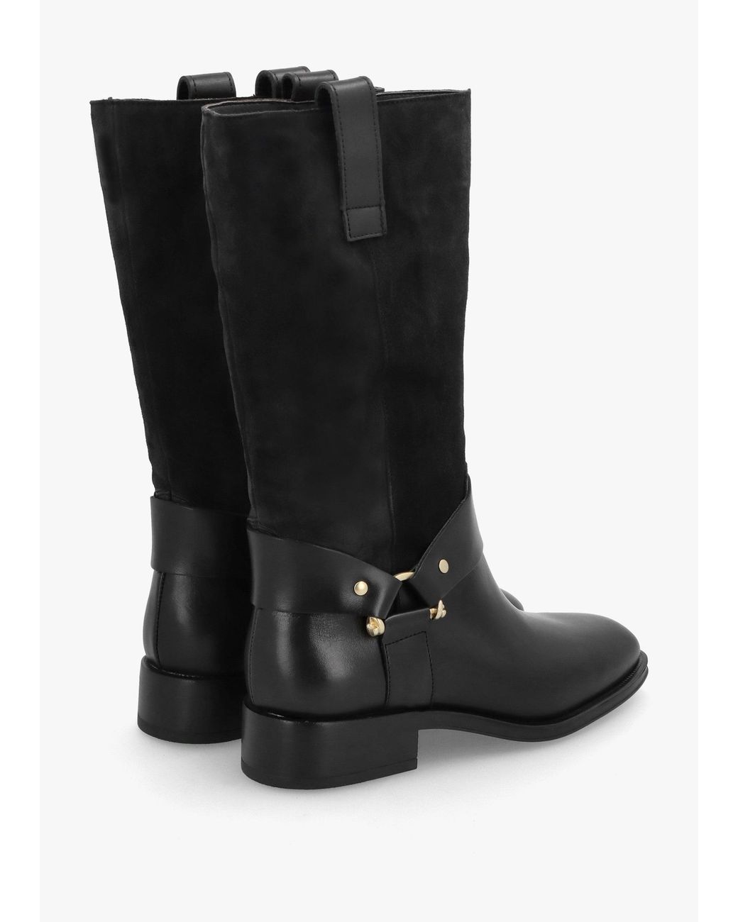 Alpe Black Affix & Suede Calf Boots