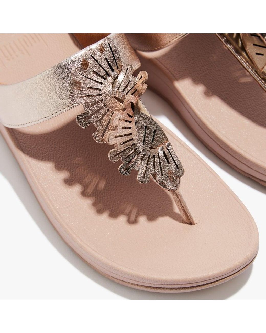 fitflop cha cha rose gold