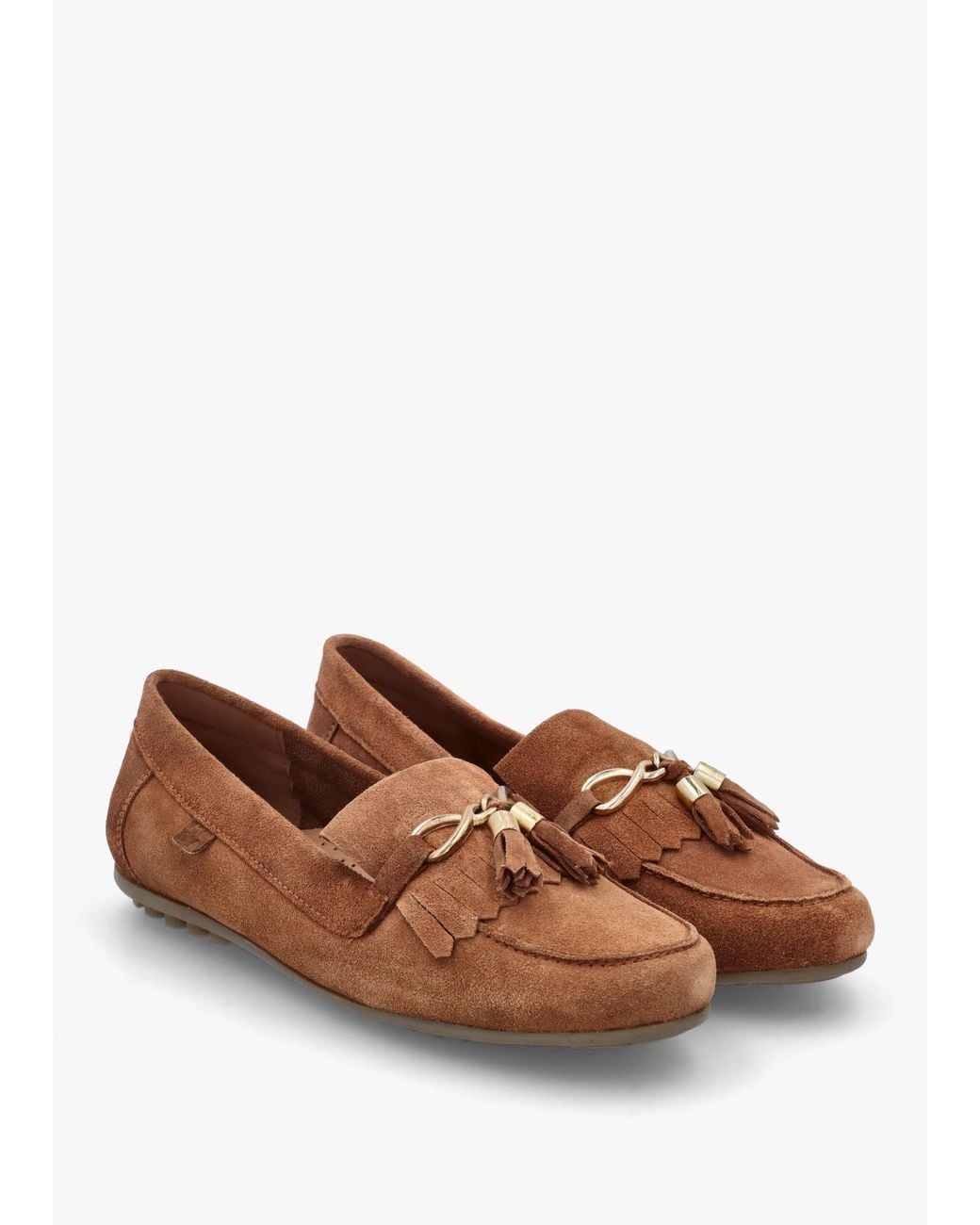 Moda In Pelle Brown Essana Tassel Loafers