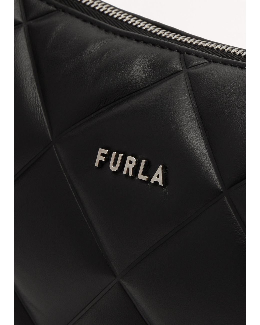 Furla Black Moon Quilted Shoulder Bag