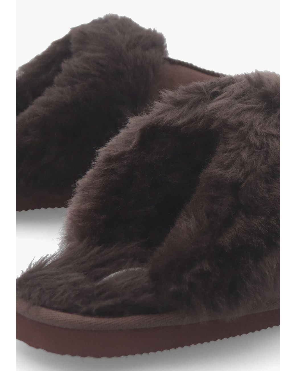 Daniel Brown Shut Sheepskin Twinface Slippers