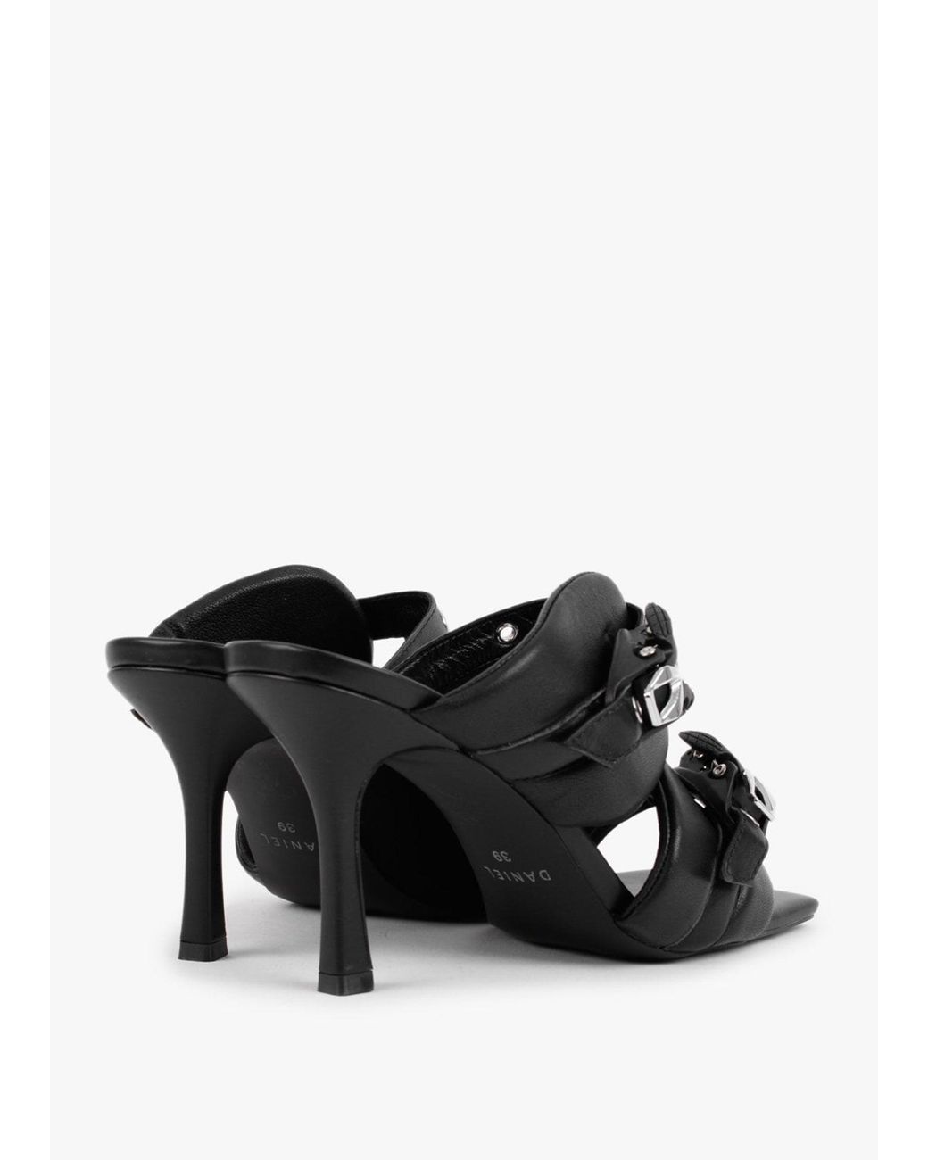 Daniel Black Ellen Double Buckle Strappy Heeled Sandals