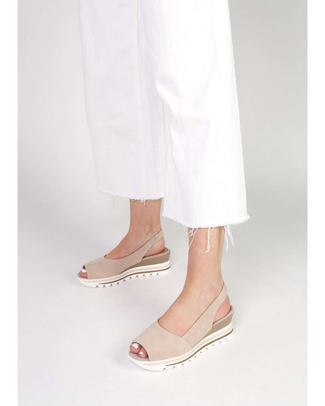Daniel White Canna Peep Toe Wedge Sandals