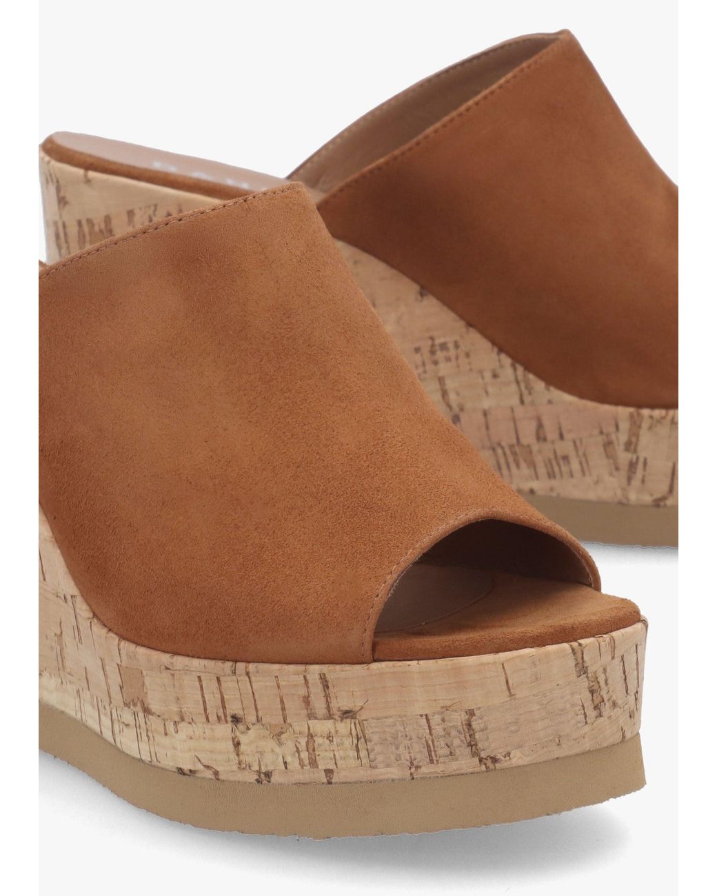 Daniel Brown Sheli Cork Wedge Mules