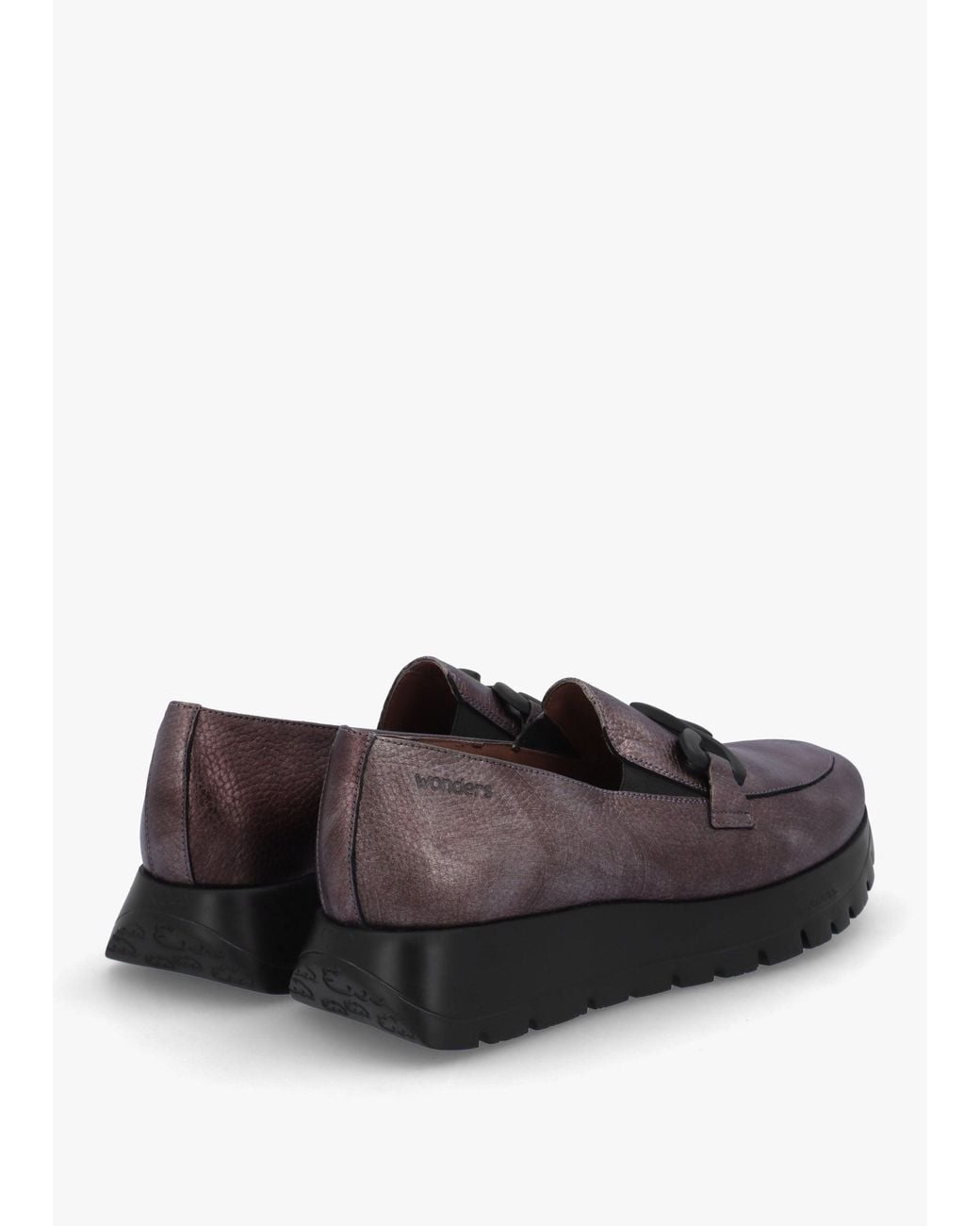 Wonders Gray Odisei 94 Pewter Leather Loafers