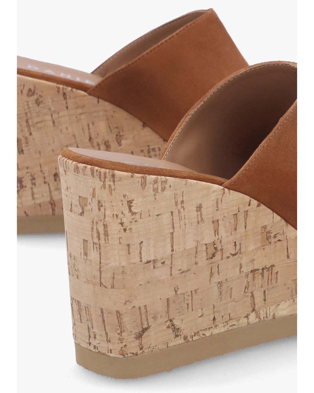 Daniel Brown Sheli Cork Wedge Mules