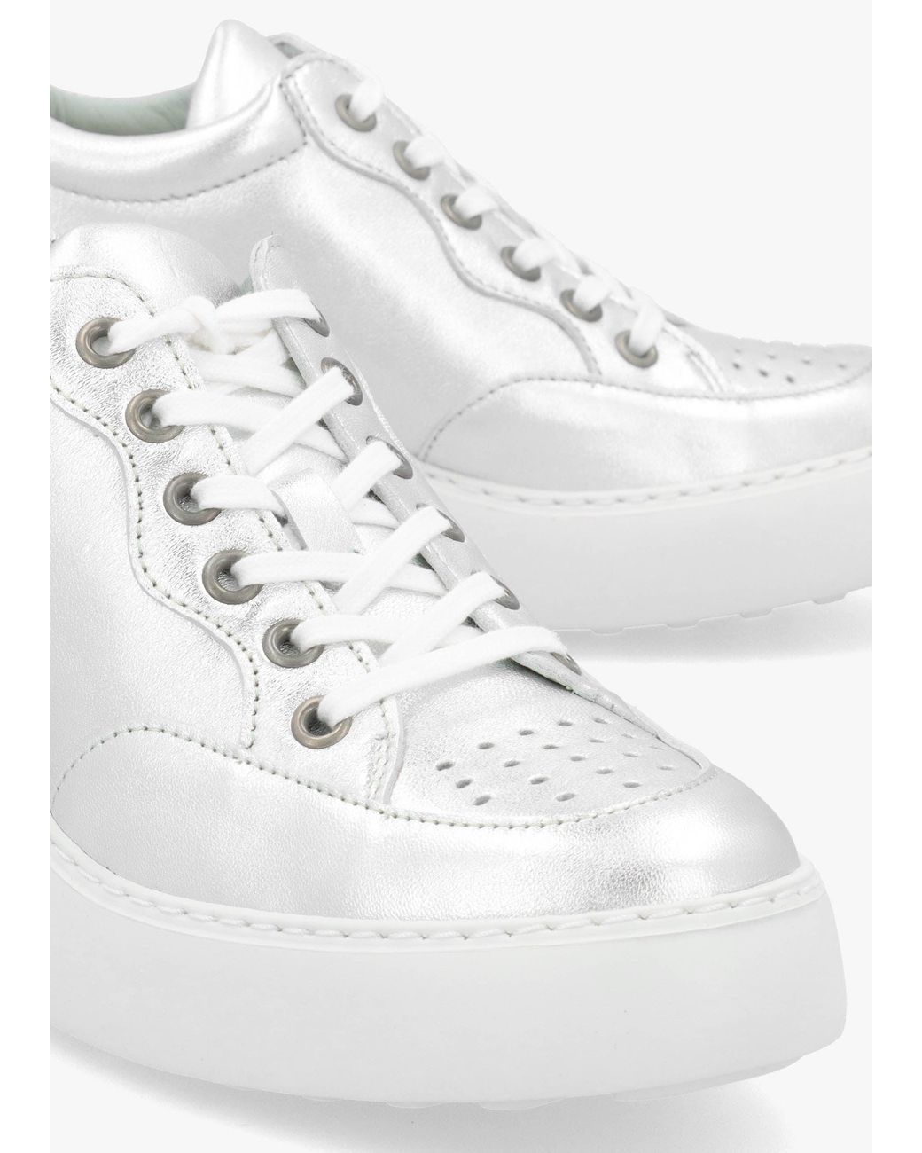 Fly London White Derk Wedge Trainers
