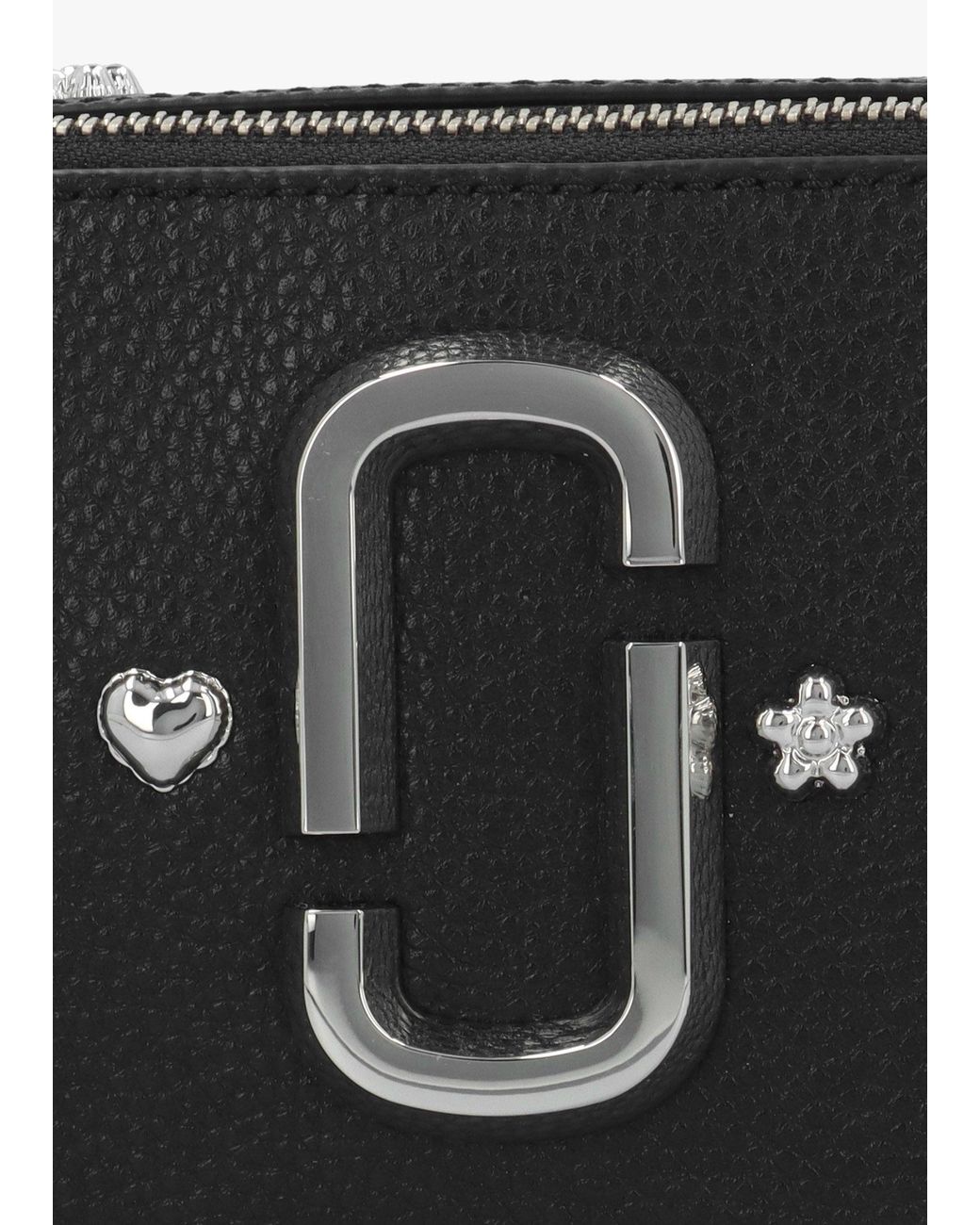Marc Jacobs Black The Snapshot Mini Icon Studs Multi Leather Camera Bag