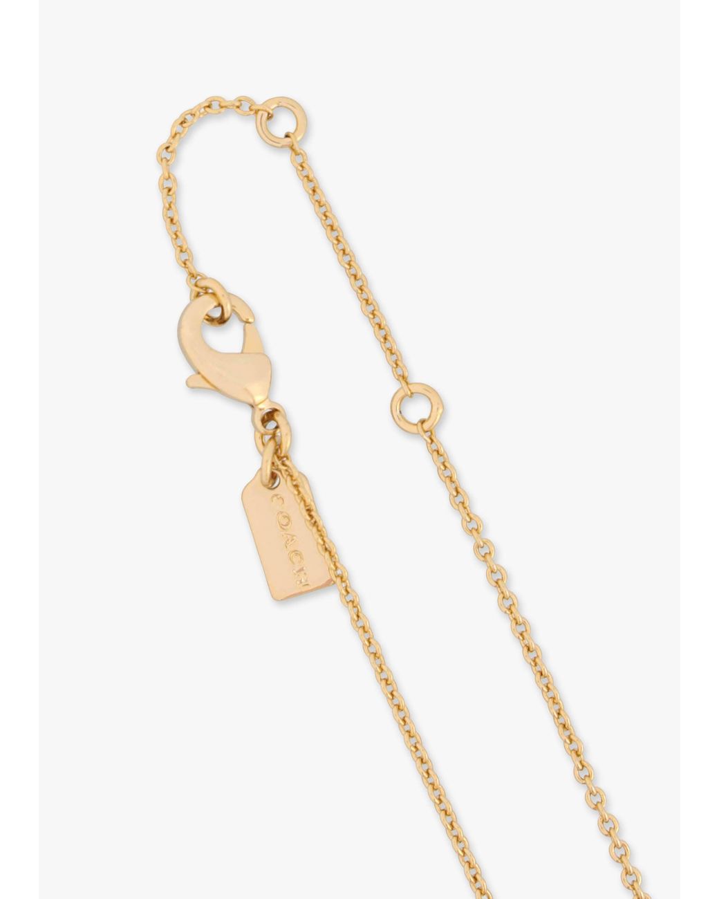 COACH Black Pearl C Stud & Necklace Set
