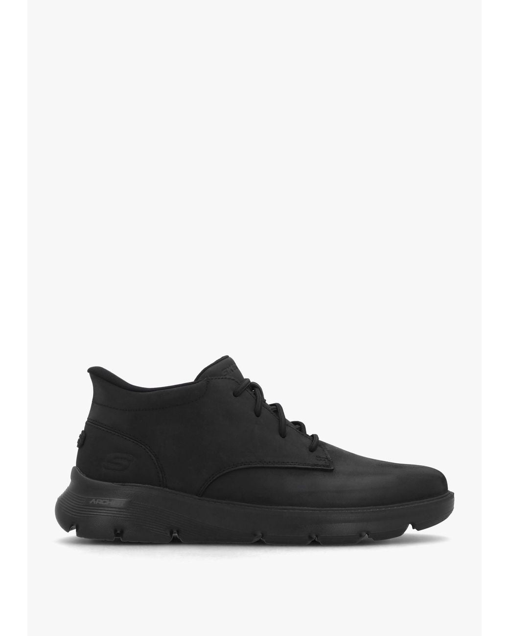 Skechers Black Arch Fit Garza Chukka Boots