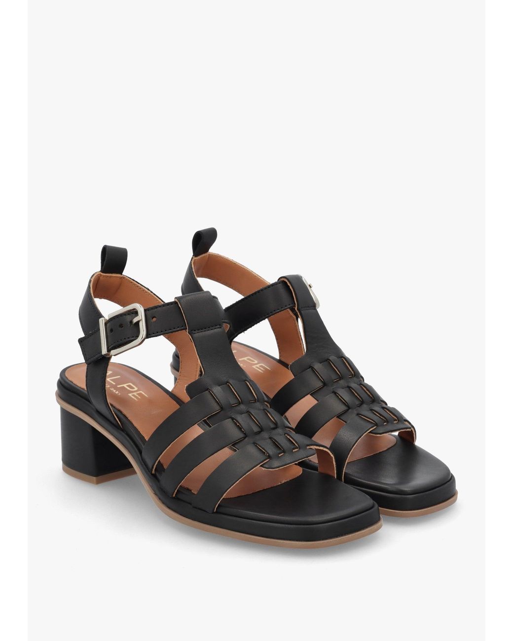 Alpe Multicolor Akure Block Heel Fisherman Sandals