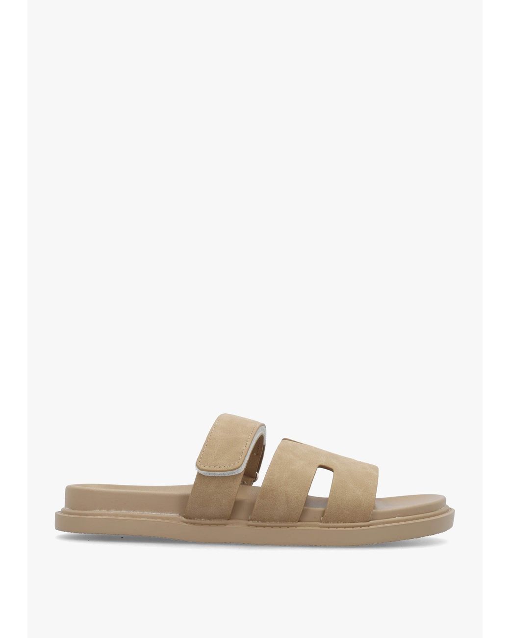 Daniel White Yemmy Taupe H Bar Flat Mules