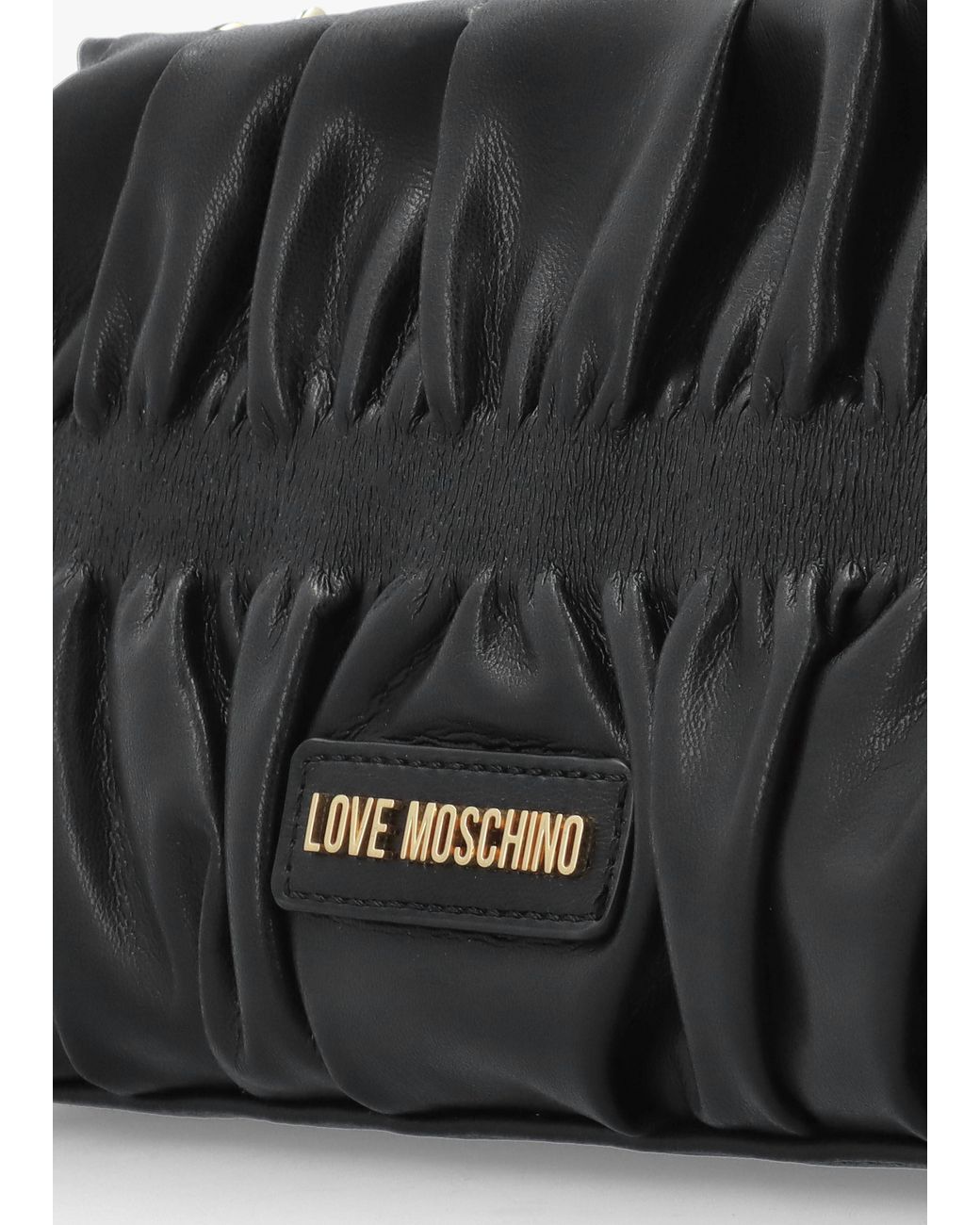 Love Moschino White Cinched Shoulder Bag