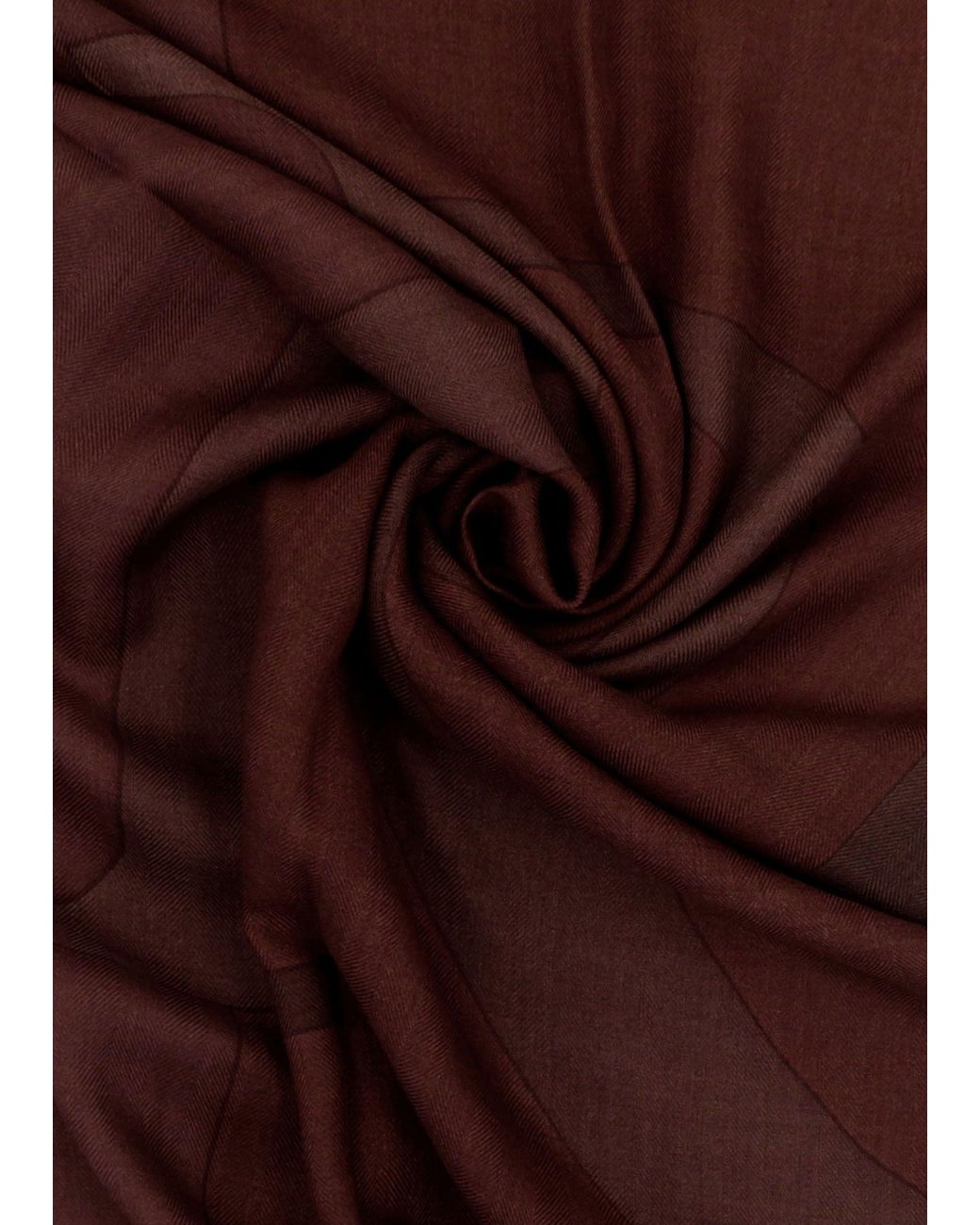 Ralph Lauren Purple Logo Jacquard Wool-Silk Burgundy Square Scarf