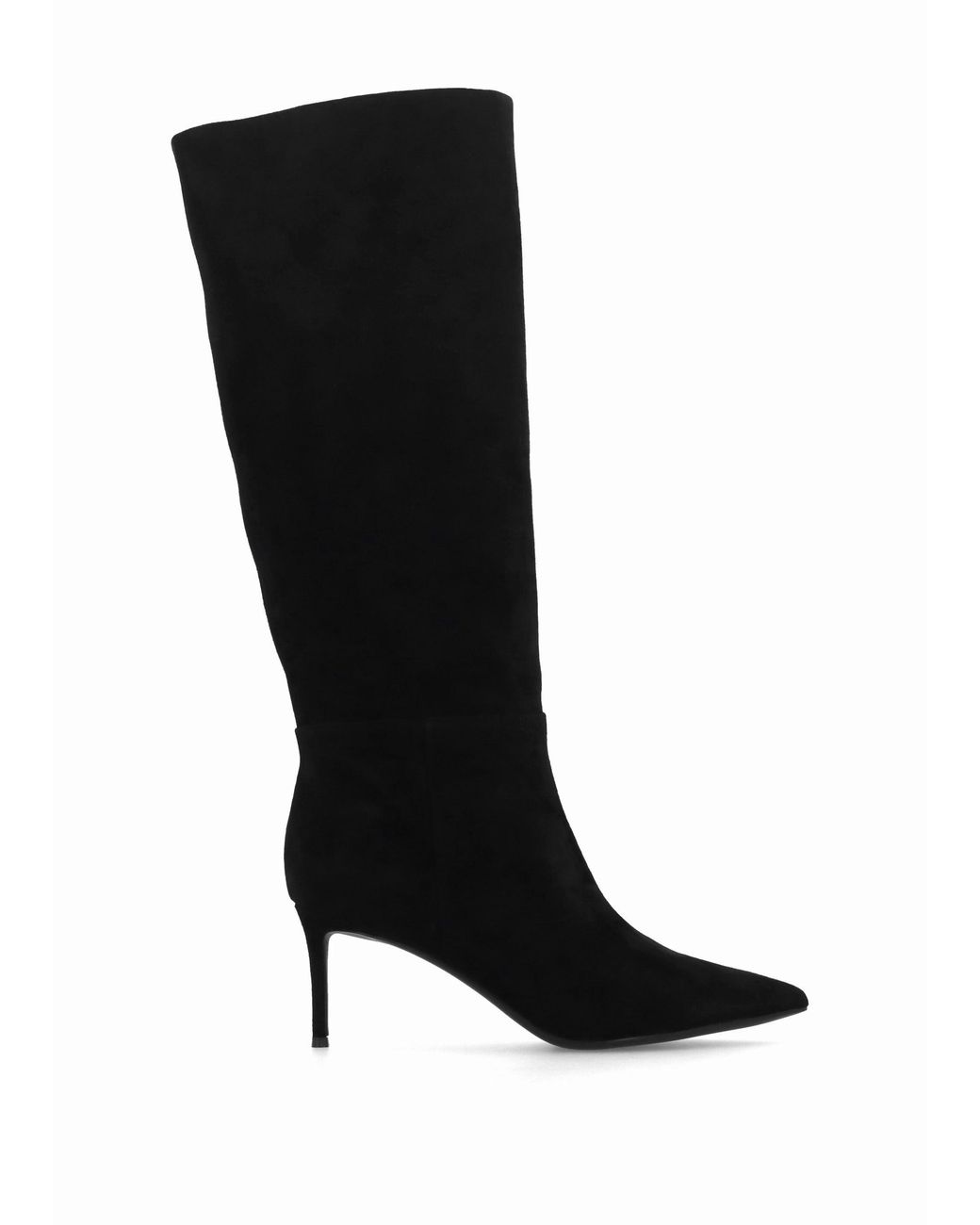 Daniel Black Suched Heeled Knee Boots