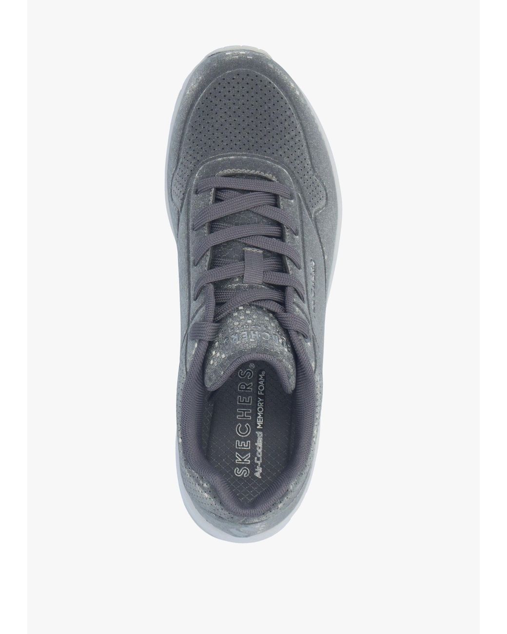 Skechers Gray Uno Disco Nite Trainers